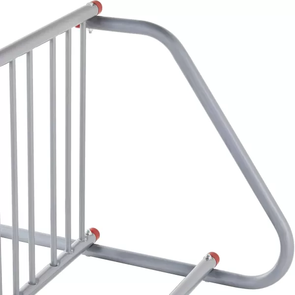 imageRetrospec Commercial Grid Bike Rack  Single ampamp Double Sided  Bicycle Storage Stand for Garages Stores Schools ampamp Universities Power Coated SteelSilver
