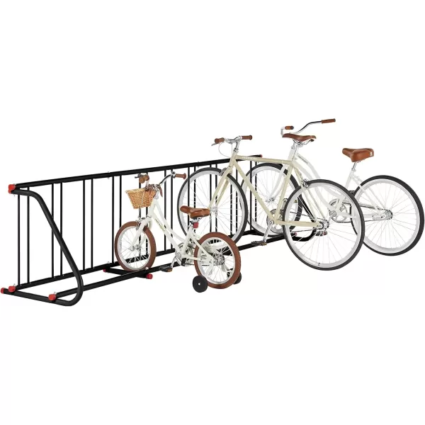 imageRetrospec Commercial Grid Bike Rack  Single ampamp Double Sided  Bicycle Storage Stand for Garages Stores Schools ampamp Universities Power Coated SteelBlack
