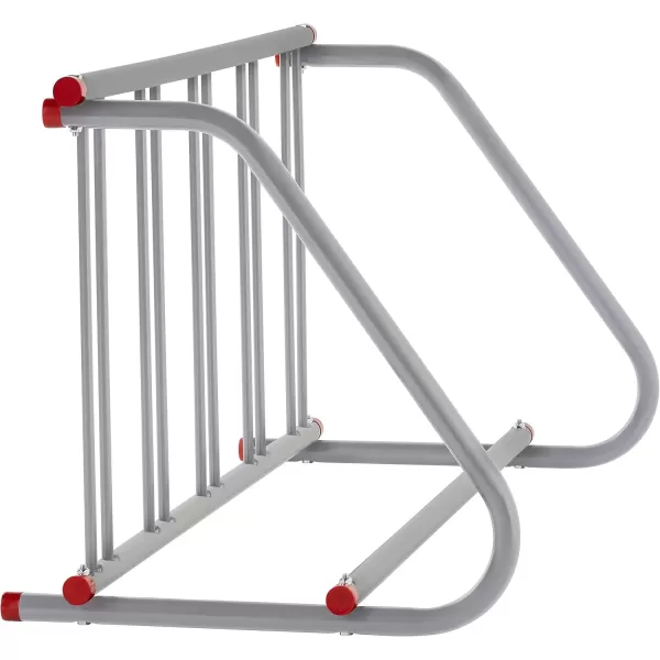 imageRetrospec Commercial Grid Bike Rack  Single ampamp Double Sided  Bicycle Storage Stand for Garages Stores Schools ampamp Universities Power Coated SteelSilver