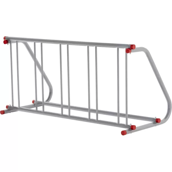 imageRetrospec Commercial Grid Bike Rack  Single ampamp Double Sided  Bicycle Storage Stand for Garages Stores Schools ampamp Universities Power Coated SteelSilver