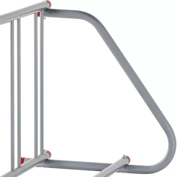imageRetrospec Commercial Grid Bike Rack  Single ampamp Double Sided  Bicycle Storage Stand for Garages Stores Schools ampamp Universities Power Coated SteelSilver