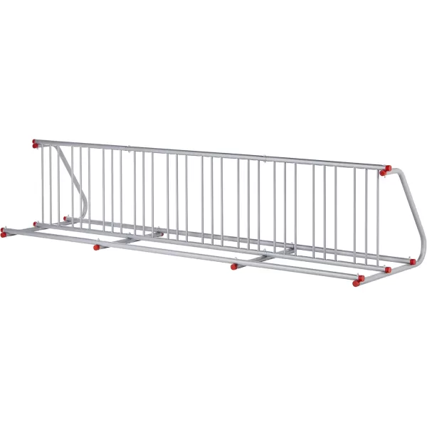 imageRetrospec Commercial Grid Bike Rack  Single ampamp Double Sided  Bicycle Storage Stand for Garages Stores Schools ampamp Universities Power Coated SteelSilver