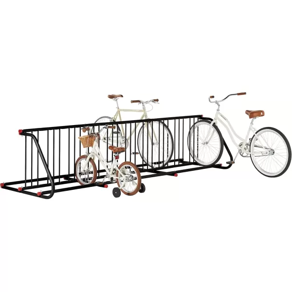 imageRetrospec Commercial Grid Bike Rack  Single ampamp Double Sided  Bicycle Storage Stand for Garages Stores Schools ampamp Universities Power Coated SteelBlack