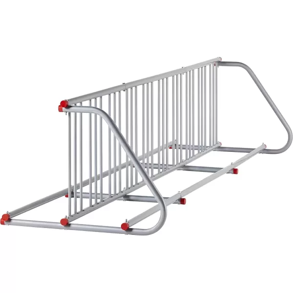 imageRetrospec Commercial Grid Bike Rack  Single ampamp Double Sided  Bicycle Storage Stand for Garages Stores Schools ampamp Universities Power Coated SteelSilver