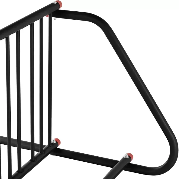 imageRetrospec Commercial Grid Bike Rack  Single ampamp Double Sided  Bicycle Storage Stand for Garages Stores Schools ampamp Universities Power Coated SteelBlack