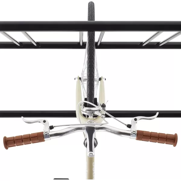 imageRetrospec Commercial Grid Bike Rack  Single ampamp Double Sided  Bicycle Storage Stand for Garages Stores Schools ampamp Universities Power Coated SteelBlack