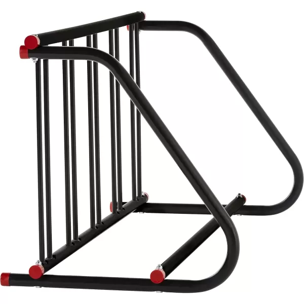imageRetrospec Commercial Grid Bike Rack  Single ampamp Double Sided  Bicycle Storage Stand for Garages Stores Schools ampamp Universities Power Coated SteelBlack