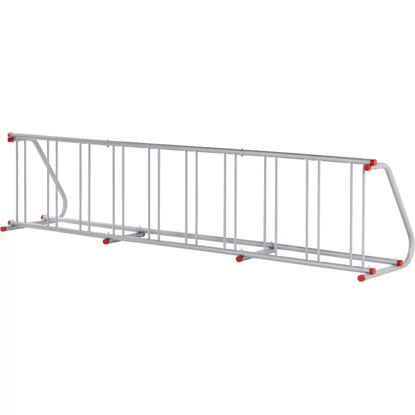 imageRetrospec Commercial Grid Bike Rack  Single ampamp Double Sided  Bicycle Storage Stand for Garages Stores Schools ampamp Universities Power Coated SteelSilver