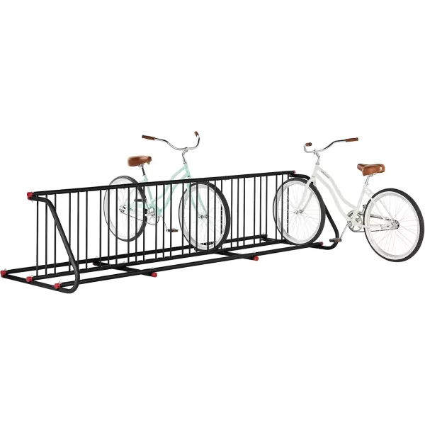 imageRetrospec Commercial Grid Bike Rack  Single ampamp Double Sided  Bicycle Storage Stand for Garages Stores Schools ampamp Universities Power Coated SteelBlack