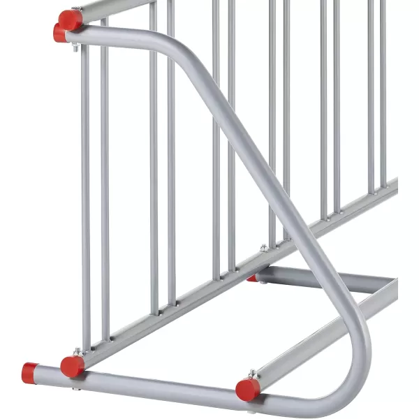 imageRetrospec Commercial Grid Bike Rack  Single ampamp Double Sided  Bicycle Storage Stand for Garages Stores Schools ampamp Universities Power Coated SteelSilver
