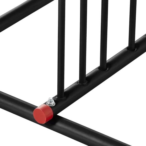 imageRetrospec Commercial Grid Bike Rack  Single ampamp Double Sided  Bicycle Storage Stand for Garages Stores Schools ampamp Universities Power Coated SteelBlack