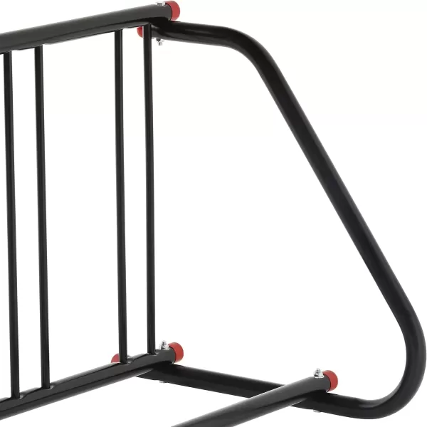 imageRetrospec Commercial Grid Bike Rack  Single ampamp Double Sided  Bicycle Storage Stand for Garages Stores Schools ampamp Universities Power Coated SteelBlack