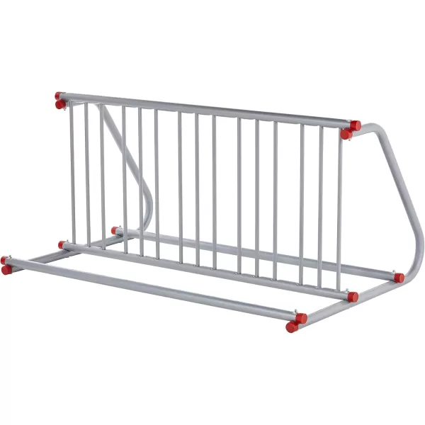 imageRetrospec Commercial Grid Bike Rack  Single ampamp Double Sided  Bicycle Storage Stand for Garages Stores Schools ampamp Universities Power Coated SteelSilver