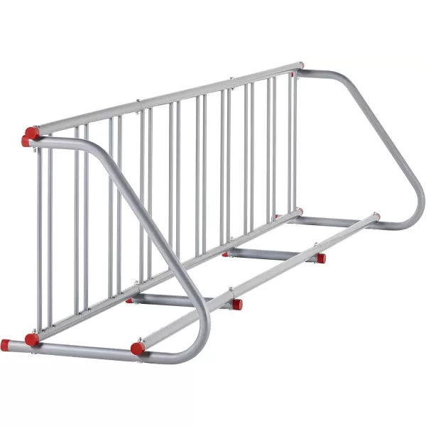 imageRetrospec Commercial Grid Bike Rack  Single ampamp Double Sided  Bicycle Storage Stand for Garages Stores Schools ampamp Universities Power Coated SteelSilver