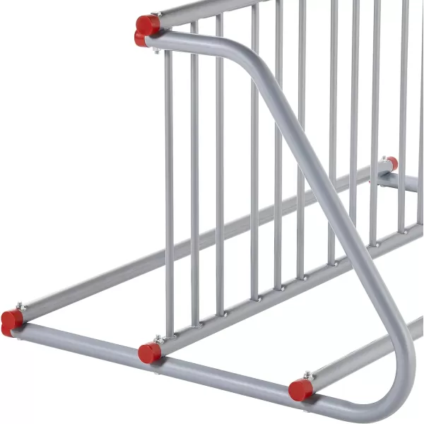imageRetrospec Commercial Grid Bike Rack  Single ampamp Double Sided  Bicycle Storage Stand for Garages Stores Schools ampamp Universities Power Coated SteelSilver