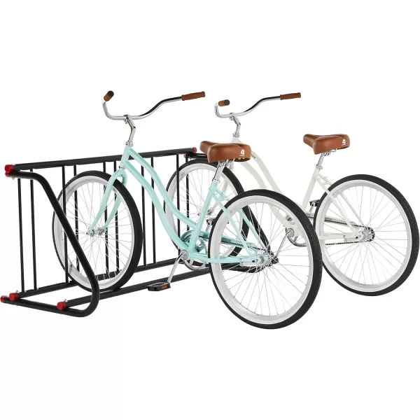 imageRetrospec Commercial Grid Bike Rack  Single ampamp Double Sided  Bicycle Storage Stand for Garages Stores Schools ampamp Universities Power Coated SteelBlack