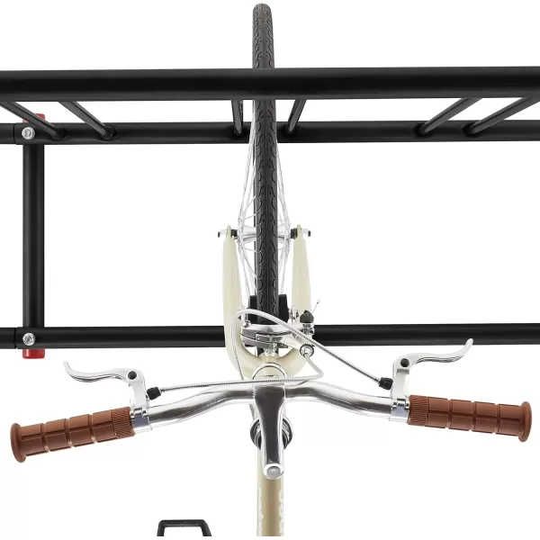 imageRetrospec Commercial Grid Bike Rack  Single ampamp Double Sided  Bicycle Storage Stand for Garages Stores Schools ampamp Universities Power Coated SteelBlack