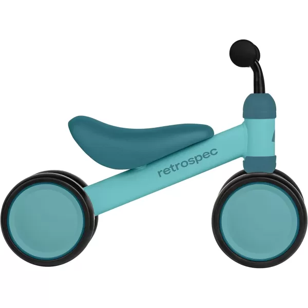 imageRetrospec Cricket Baby Walker 4Wheel Balance Bike for Ages 1224 Months Toddlers  First Birthday Gift  Toddler Bicycle Toy for 1 Year Olds  Ride On Toys for Boys ampamp GirlsBlue Ridge