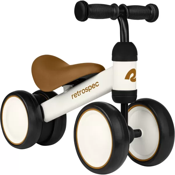 imageRetrospec Cricket Baby Walker 4Wheel Balance Bike for Ages 1224 Months Toddlers  First Birthday Gift  Toddler Bicycle Toy for 1 Year Olds  Ride On Toys for Boys ampamp GirlsEggshell
