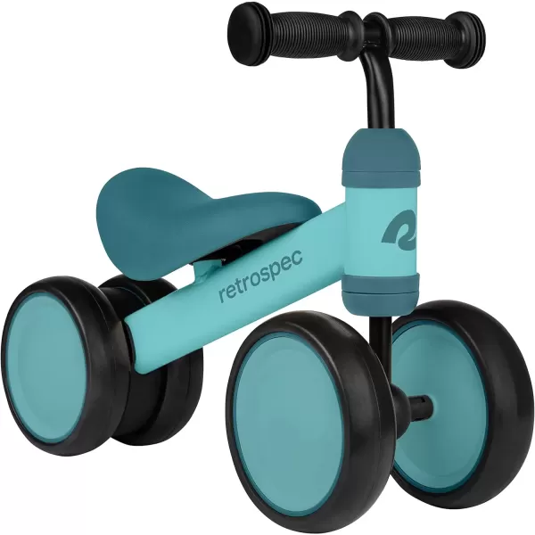 imageRetrospec Cricket Baby Walker 4Wheel Balance Bike for Ages 1224 Months Toddlers  First Birthday Gift  Toddler Bicycle Toy for 1 Year Olds  Ride On Toys for Boys ampamp GirlsBlue Ridge