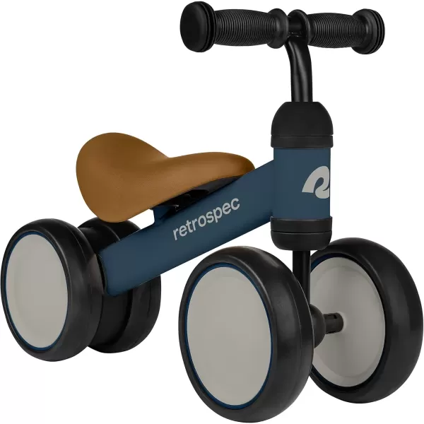 imageRetrospec Cricket Baby Walker 4Wheel Balance Bike for Ages 1224 Months Toddlers  First Birthday Gift  Toddler Bicycle Toy for 1 Year Olds  Ride On Toys for Boys ampamp GirlsNavy