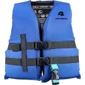 imageRetrospec Bobbin Life Vest for Kids Lightweight Durable Coast Guard Approved Life Vests for Kids Youth and Infants 3090 lbsHarborside