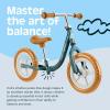 imageRetrospec Cub Toddler 12quot Balance Bike 18 Months  3 Years Old No Pedal Beginner Kids Bicycle for Girls ampamp Boys FlatFree Tires Adjustable Seat ampamp Durable FrameRainforest