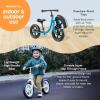 imageRetrospec Cub Toddler 12quot Balance Bike 18 Months  3 Years Old No Pedal Beginner Kids Bicycle for Girls ampamp Boys FlatFree Tires Adjustable Seat ampamp Durable FrameBrash Blue