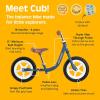 imageRetrospec Cub Toddler 12quot Balance Bike 18 Months  3 Years Old No Pedal Beginner Kids Bicycle for Girls ampamp Boys FlatFree Tires Adjustable Seat ampamp Durable FrameNavy