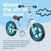imageRetrospec Cub Toddler 12quot Balance Bike 18 Months  3 Years Old No Pedal Beginner Kids Bicycle for Girls ampamp Boys FlatFree Tires Adjustable Seat ampamp Durable FramePowder Blue