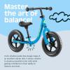 imageRetrospec Cub Toddler 12quot Balance Bike 18 Months  3 Years Old No Pedal Beginner Kids Bicycle for Girls ampamp Boys FlatFree Tires Adjustable Seat ampamp Durable FrameBrash Blue