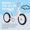 imageRetrospec Cub Toddler 12quot Balance Bike 18 Months  3 Years Old No Pedal Beginner Kids Bicycle for Girls ampamp Boys FlatFree Tires Adjustable Seat ampamp Durable FrameBlush