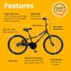 imageRetrospec Koda Plus 20 Kids Bike for Boys ampamp GirlsBlack