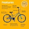 imageRetrospec Koda Plus 20 Kids Bike for Boys ampamp GirlsCoastal Blue