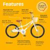 imageRetrospec Koda Plus 20 Kids Bike for Boys ampamp GirlsEggshell