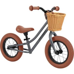 imageRetrospec Baby Beaumont Kids Balance Bike for Toddlers No Pedals Cushioning Air Filled Tires for Boys and Girls Ages 18 Months  3 Years with Adjustable Seat HeightGraphite