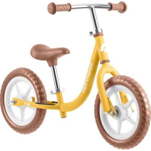 imageRetrospec Cub Toddler 12quot Balance Bike 18 Months  3 Years Old No Pedal Beginner Kids Bicycle for Girls ampamp Boys FlatFree Tires Adjustable Seat ampamp Durable FrameSunflower