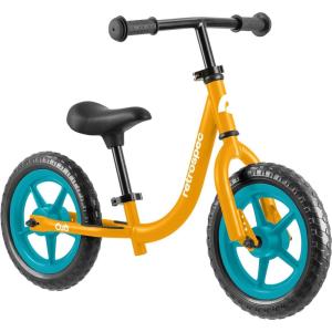 imageRetrospec Cub Toddler 12quot Balance Bike 18 Months  3 Years Old No Pedal Beginner Kids Bicycle for Girls ampamp Boys FlatFree Tires Adjustable Seat ampamp Durable FrameGoldfish
