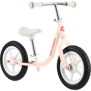 imageRetrospec Cub Toddler 12quot Balance Bike 18 Months  3 Years Old No Pedal Beginner Kids Bicycle for Girls ampamp Boys FlatFree Tires Adjustable Seat ampamp Durable FrameBlush