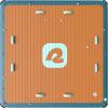 imageRetrospec Siesta Dock 7 Inflatable Floating Platform  Water Dock for Lakes Pools Boating  Portable MultiPerson Dock Floating Island Raft with DualAction Pump ampamp Carrying Bag