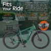 imageRetrospec EverythingBin HeavyDuty Steel eBike Rear Basket with WaterResistant Liner  Large Capacity Cargo Carrier for Electric Bikes 13x18x57With Liner