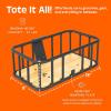 imageRetrospec Tote ampamp Tote Plus Ebike Basket Lightweight Aluminum Front Basket for Electric BikesMatte Black
