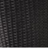 imageCane Woven Rectangular Toto Basket with Authentic Leather Straps and Brass BucklesBlack