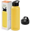imageRetrospec Alder Insulated Water Bottle with Straw Lid ampamp Handle Cap  Stainless Steel Wide Mouth DoubleWall Vacuum Insulated Thermos  BPA Free Leakproof CanteenHoney