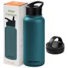 imageRetrospec Alder Insulated Water Bottle with Straw Lid ampamp Handle Cap  Stainless Steel Wide Mouth DoubleWall Vacuum Insulated Thermos  BPA Free Leakproof CanteenSuperior Blue