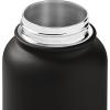 imageRetrospec Alder Insulated Water Bottle with Straw Lid ampamp Handle Cap  Stainless Steel Wide Mouth DoubleWall Vacuum Insulated Thermos  BPA Free Leakproof CanteenBlack