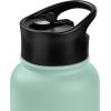 imageRetrospec Alder Insulated Water Bottle with Straw Lid ampamp Handle Cap  Stainless Steel Wide Mouth DoubleWall Vacuum Insulated Thermos  BPA Free Leakproof CanteenPistachio