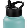 imageRetrospec Alder Insulated Water Bottle with Straw Lid ampamp Handle Cap  Stainless Steel Wide Mouth DoubleWall Vacuum Insulated Thermos  BPA Free Leakproof CanteenBlue Ridge