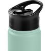 imageRetrospec Alder Insulated Water Bottle with Straw Lid ampamp Handle Cap  Stainless Steel Wide Mouth DoubleWall Vacuum Insulated Thermos  BPA Free Leakproof CanteenPistachio