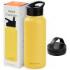 imageRetrospec Alder Insulated Water Bottle with Straw Lid ampamp Handle Cap  Stainless Steel Wide Mouth DoubleWall Vacuum Insulated Thermos  BPA Free Leakproof CanteenHoney